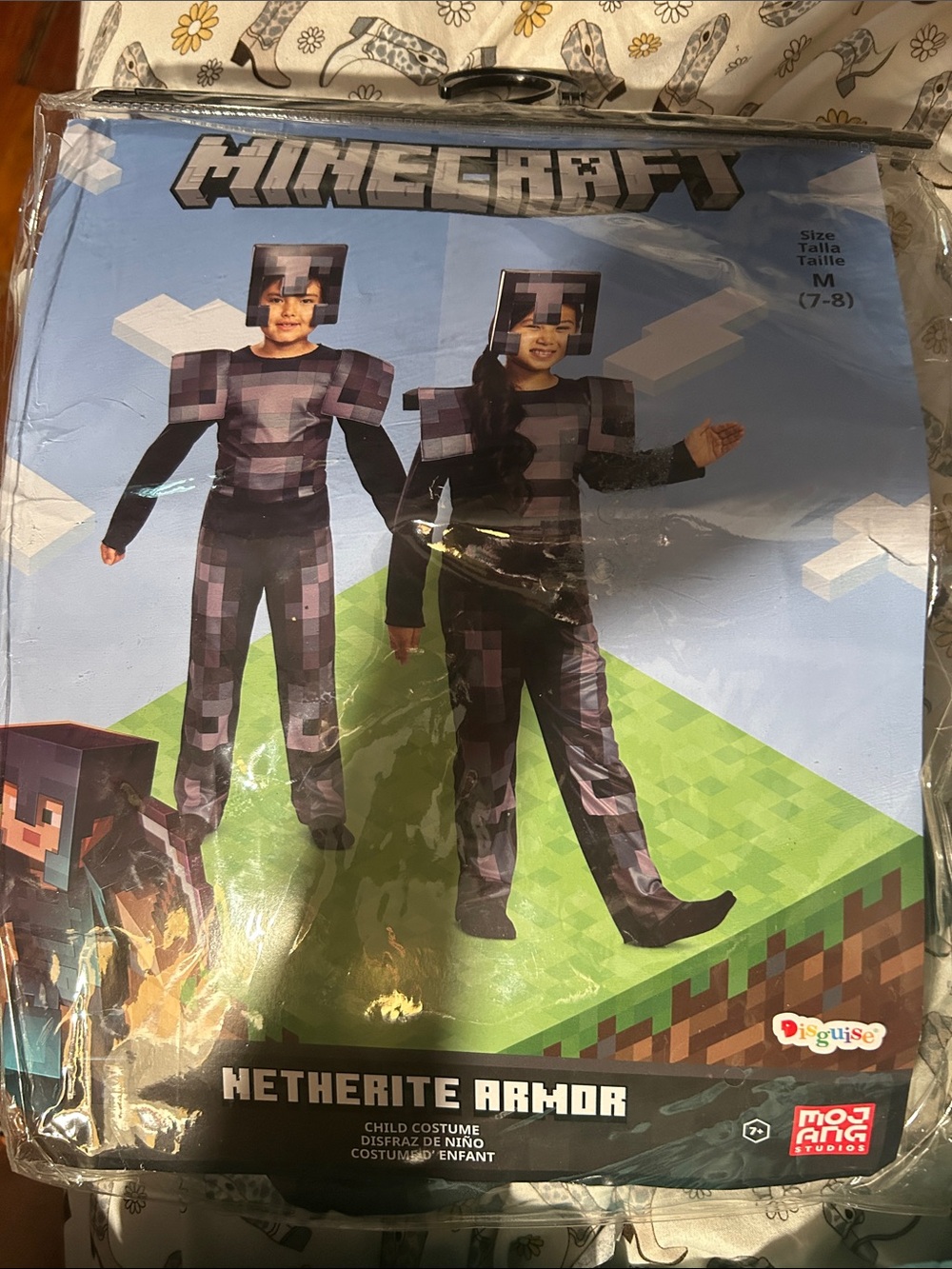 Disguise Minecraft Netherite Armor Costume - Black, Purple